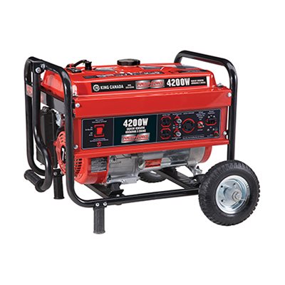 king canada - kcg-4200g 4200w gasoline generator with wheel kit